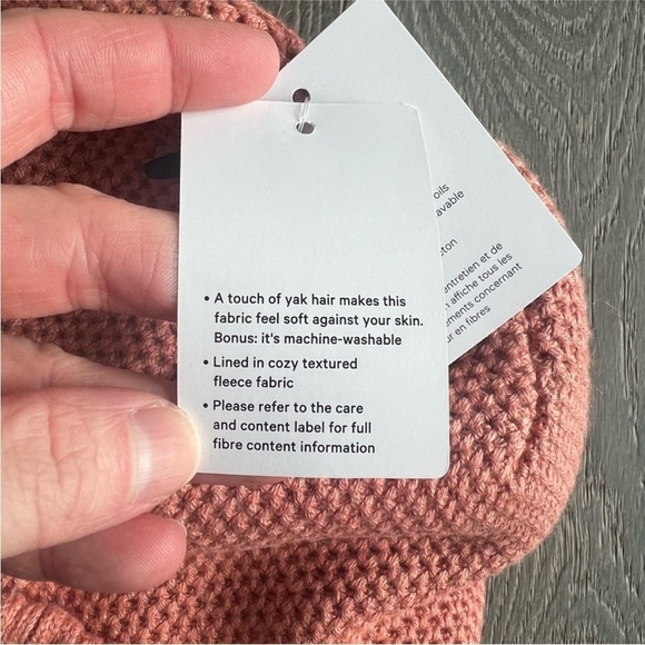 Lululemon Fleece-Lined Knit Beanie in Heathered Pink Savannah main image 6